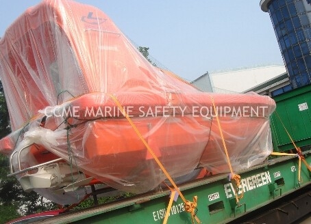China Marine Total Enclosed Free Fall Open Lifeboat FRP Lifeboat supplier