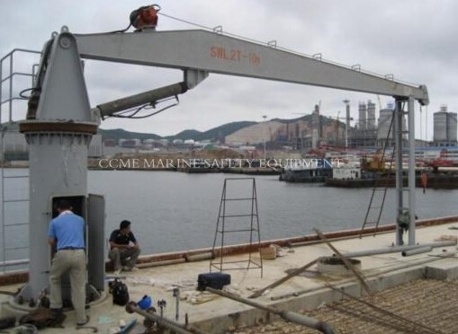 China Ship Hydraulic Stiff Boom Marine Electro Hydraulic Crane supplier