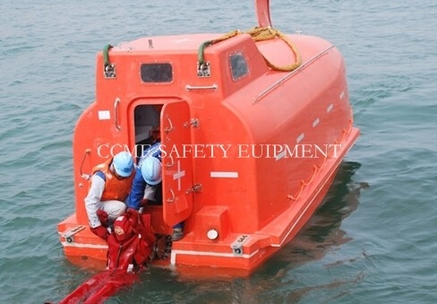 China Totally Enclosed Life Boat With Davit supplier