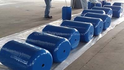 China Marine polyurethane foam filled floating dock fenders E.V.A fender Marine Floating Fender supplier