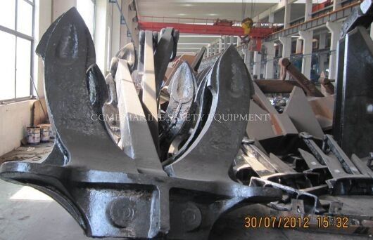 China Hall Stockless Bower Anchors for Ship Marine Bower Anchor Mooring anchor supplier