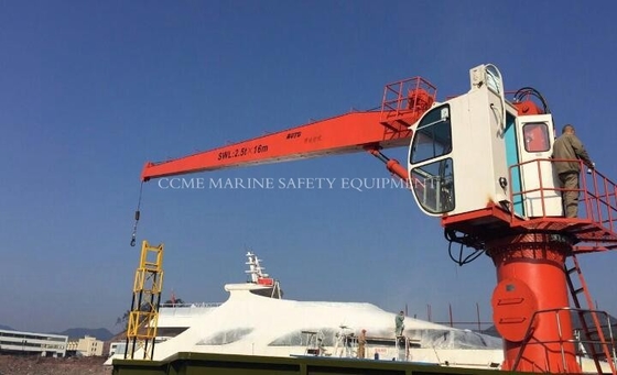 China Telescopic Boom Crane Ship Crane Marine Deck Crane supplier