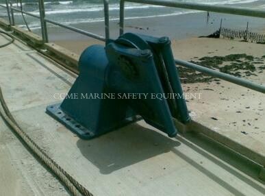 China Marine deck fairlead Deck Mounted Double Sheave Fairlead supplier