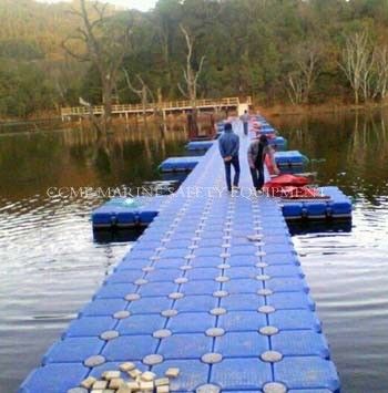 HDPE Floating Dock Plastic Pontoon Marina Floating pontoon floating bridge supplier