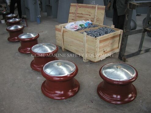 Marine Cast Iron Fairlead Roller Fairleads Mooring Equipment supplier