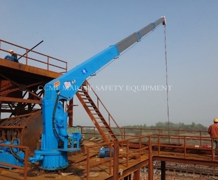 Marine Electric Hydraulic Deck Crane Marine Cranes supplier