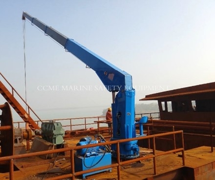 Marine Electric Hydraulic Deck Crane Marine Cranes supplier