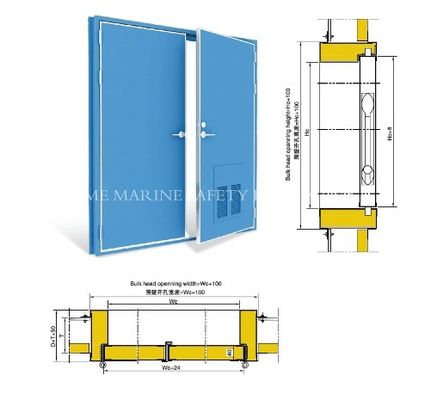 Marine Door Ship Sliding Watertight Door marine steel door marine A60 B15 door supplier