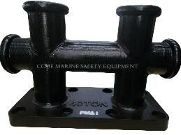 Marine Casting Steel Double Bitt Mooring bollard